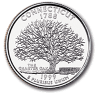 Connecticut State Quarter (Reverse)