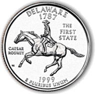 Delaware State Quarter (Reverse)