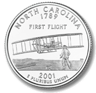 North Carolina State Quarter (Reverse)